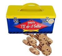 Mighty2Save Dad's Toolbox I'll Do It Later Scottish Shortbread Gift Tin - Traditional Biscuits Container - Funny Gift For Dad - Father's Day, Birthday & Christmas Gift - Reusable Metal Container