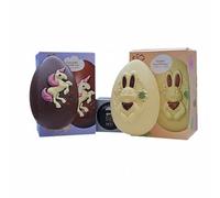 Mighty2Save Easter Chocolate Eggs Gift Set, Unicorn and Bunny Design, Milk and White Chocolate, 2 Pack, 151g Each, Perfect for Easter Egg Hunt and Party