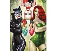 MIGHTYPRINT DC Comics - Catwoman No. 50 Cover Artwork of Gotham City Sirens - Catwoman Harley Quinn & Poison Ivy - Durable 17” x 24 Wall Art - NOT Made of Paper - Officially Licensed Collectible