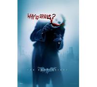 MIGHTYPRINT DC Comics - The Dark Knight - Joker - Why So Serious - Heath Ledger - Durable 17" x 24 Wall Art - NOT Made of Paper - Officially Licensed Collectible