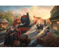 MIGHTYPRINT Harry Potter - Hogwarts Express by Thomas Kinkade Studios - Durable 24" x 17 Wall Art - NOT Made of Paper - Officially Licensed Collectible