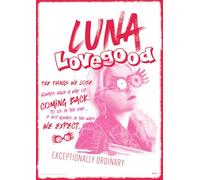 MIGHTYPRINT Harry Potter - Luna Lovegood - Exceptionally Ordinary Quote and Graffiti Design - Durable 17” x 24 Wall Art - NOT Made of Paper - Officially Licensed Collectible