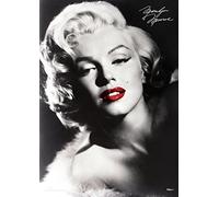 MIGHTYPRINT Marilyn Monroe - Red Lips - Durable 17” x 24" Wall Art - NOT Made of Paper - Officially Licensed Collectible