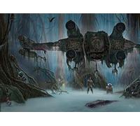 MIGHTYPRINT Star Wars - Do. Or do not. There is no try. - Yoda in the Swamp - Durable 24” x 17 Wall Art - NOT Made of Paper - Officially Licensed Collectible