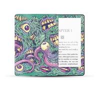 MightySkins Glossy Glitter Skin Compatible with Amazon Kindle Paperwhite 5 6.8-inch 11th Gen (2021) Full Wrap - Eyes and Teeth | Protective High-Gloss Glitter Finish | Easy to Apply | Made in The USA