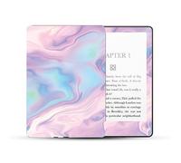 MightySkins Skin Compatible with Amazon Kindle Paperwhite 5 6.8-inch 11th Gen (2021) Full Wrap - Pastel Wave | Protective, Durable, and Unique Vinyl Decal wrap Cover | Easy to Apply | Made in The USA