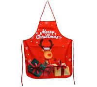 MIGIFTDY Christmas Aprons for Men Women Adjustable Christmas Kitchen Apron Santa Elk Apron Christmas Cartoon Kitchen Apron for Adult Children Xmas Party BBQ Cooking Christmas Dinner Party Supplies