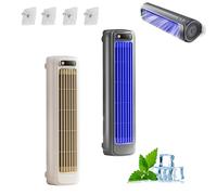 Migilife Cooling Ace, Glosrity/Yifare/Libiyi/Pubyfun/Funfany/Lifweb Cooling Ace Portable Air Conditioner, Plug-In/Charging 3 Speeds, Suitable for Offices, Homes (2pc White+Blue-Charge)