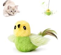 Migipaws Flapping Bird Cat Toys, Interactive Cat Toys, Rechargeable Automatic Flapping Wings Chirping Bird Chase Cat Toy for Indoor Cats with C-Clamp for hanging play and Catnip