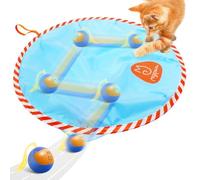 Migipaws Interactive Cat Ball Toy Set, Automatic Random Rolling Cat Ball Toy in Pouch, Hide and S at Toy for Indoor Cats,Rechargable Kitten Toy