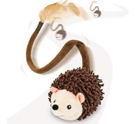 Migipaws Interactive Hedgehog Cat Toy 360° Rolling & Spin with Wiggling Plush Tail for Indoor Cats Smart Motion Sensor, Realistic Random Squeak, Rechargeable Kitten Toy