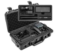 Migitec Waterproof Hard Case Compatible with Insta360 X5 / Insta360 X4 Action Camera and Accessories, Travel Carrying Bag for Selfie Sticks, Batteries, Charger and Motorcycle Clamp