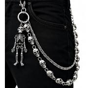 Miglaja Wallet Chain -Chains for Pants Jeans Purse Bag, Punk Gothic Style，Suitable for Parties/Stage Performances/Everyday Wear, emo Y2K Goth Accessories, Standard, alloys, No Gemstone