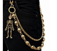 Miglaja Wallet Chain -Chains for Pants Jeans Purse Bag, Punk Gothic Style，Suitable for Parties/Stage Performances/Everyday Wear, emo Y2K Goth Accessories, Standard, alloys, No Gemstone