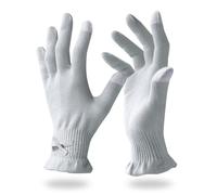 Migliore Wear 2 Pairs Cotton Gloves for Eczema with Touchscreen Fingers, Moisturising Gloves for Dry Hands, SPA, Hand Care, Eczema Gloves for Adults(Taro Purple-S/M)