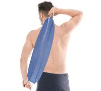 Migliore Wear Exfoliating Back Scrubber, Double Sided Back Exfoliator | Extra Long Body Scrubber Loofah with Handles, Exfoliating Towel for Shower Dead Skin Removal