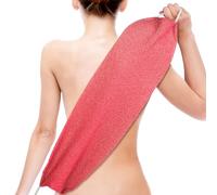 Migliore Wear Exfoliating Back Scrubber, Double Sided Back Exfoliator | Extra Long Body Scrubber Loofah with Handles, Exfoliating Towel for Shower Dead Skin Removal