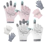 Migliore Wear Kids Winter Gloves & Mittens, 3 in 1 Touchscreen Magic Gloves for Boys & Girls, 4-14 Years