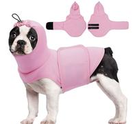 MIGOHI Calming Shirts for Large Dogs, Fireworks Dog Calming Vests, Ear Wrap for Dogs to Reduce Anxiety and Stress, Separation, Travel, Noise Anxiety Relief for Large Dog, L,Pink
