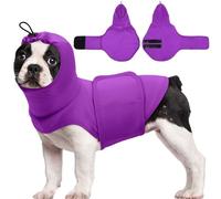 MIGOHI Calming Vest for Dogs Anxiety, Separation Anxiety Relief for Medium Breeds, Calming Head and Ear Wraps, Dog Anxious Relief Shirt for Male and Female, Loud Music, M,Purple