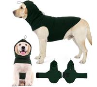 MIGOHI Calming Vest for Dogs Anxiety, Separation Anxiety Relief for Medium Breeds, Calming Head and Ear Wraps, Dog Anxious Relief Shirt for Male and Female, Loud Music, M,DarkGreen