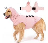 MIGOHI Large Dog Jacket Anxiety Calming Vest, Dog Stress Relief Wrap Shirt for Large Dogs Fireworks,Storms,Travel,Separation,Aid in Vet Visits,Adjustable Head Wrap to Calm Down Dogs, XL,Pink