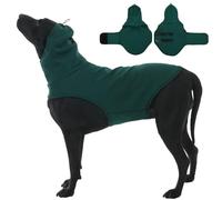 MIGOHI XL Dog Anxiety Calming Vest for Fireworks, Storms, Travel, Separation, Stretchable Calming Shirts for Dogs Anxiety, Adjustable Head Wrap to Calm Down Dogs, XL, DarkGreen
