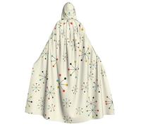 Migpkd Absctract Geometric Pattern Space Halloween Hooded Cloaks Witch Robe Cloaks Hooded Robe Cloak For Adult Cape Cosplay Costume