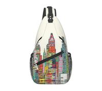 Migpkd Austin Texas Crossbody Bag Men Casual Shoulder Daypack For Women Men Lightweight Travel Hiking Gym