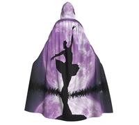 Migpkd Ballerina Dance Halloween Hooded Cloaks Witch Robe Cloaks Hooded Robe Cloak For Adult Cape Cosplay Costume