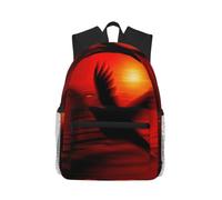 Migpkd Bird Love Heart Art Basics Backpack For School Travel Durable Design