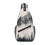 Migpkd Canadian Smokey Mountain Cliff. Crossbody Bag Men Casual Shoulder Daypack For Women Men Lightweight Travel Hiking Gym