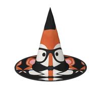 Migpkd Cartoon Fox Head Halloween Witch Hat For Women Men Cosplay Accessories For Costume Party Wizard Hat