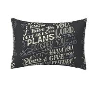 Migpkd I Know The Plans Have You Declares Lord Pillow Cases Home Decorative Pillowcase Boudoir 12 X 18 Inch Pattern Throw Pillow Covers