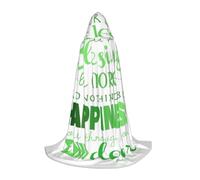 Migpkd Irish Blessing St Patrick'S Day Hooded Cape For Teenagers Full Length Hooded