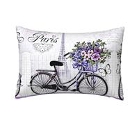 Migpkd Love On The Bike Pillow Cases Home Decorative Pillowcase Boudoir 12 X 18 Inch Pattern Throw Pillow Covers