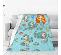 Migpkd Marine Sea Life Velvet Super Soft Fleece Blanket Fuzzy Warm Cozy Throws For Winter Bedding Couch And Gift