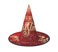 Migpkd Merry Christmas Too Halloween Witch Hat For Women Men Cosplay Accessories For Costume Party Wizard Hat