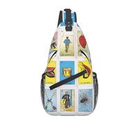 Migpkd Puzzle Pattern Crossbody Bag Men Casual Shoulder Daypack For Women Men Lightweight Travel Hiking Gym