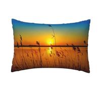 Migpkd Reeds By The River Pillow Cases Home Decorative Pillowcase Boudoir 12 X 18 Inch Pattern Throw Pillow Covers