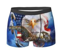 Migpkd Usa Flag Mens Boxer Briefs Stretch Performance Mens Underwear Boxers Black