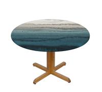 Migpkd Within The Tides Round Tablecloth Waterproof Elastic Fitted Table Covers For 35" - 55" Tables