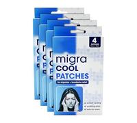Migra Cool Patches for Migraine & Headache Relief - 5cm x 12cm | Soothing Pain Relief for Tension & Discomfort | Convenient & Discreet -16Pk