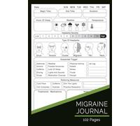 Migraine Journal: Simple Headache Tracking Journal | Symptoms, Chronic Pain, and Headache Management Diary: Migraine Tracking Log Book Diary For Women, Men And Kids