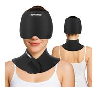 Migraine Relief Cap and Neck Pain Relief Set, 360° Full Coverage Hot and Cold Compress ice Pack, Cervical Cold Compress Head Wrap for Headache Relief, Tension, Cooling, Pain Relieve