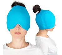 Migraine Relief Cap - Cooling Ice Gel 360 Top & Side Head Coverage - Headache Hat Instantly Soothes - Odourless Cold Head Wrap Mask by Alevial