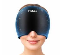 Migraine Relief Cap, Headache Relief Hat for Migraine Cap, Hot and Cold Therapy, Headache Eyes Mask for Stress Relief, Ice Pack Head Wrap for Sinus, Puffy Eyes, Tension,Black