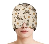 Migraine Relief Cap,Headache Relieve Cap,Reusable Gel Ice Head Wrap Cap for Tension,Stress,Hangover & Puffy Eyes.