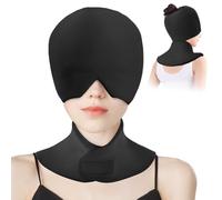 Migraine Relief Cap & Neck Pain Relief Set - Upgrade Gel Ice Pack for Migraine & Headache Relief, Hot Cold Compress Therapy for Cervical Pain, Sports Injuries, Swelling and Office Stress