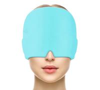 Migraine Relief Cap, Reusable Cold Hot Therapy Migraine and Headache Relief Cap, ension Headache,Ice Hot Head Wrap for Chronic Migraine, Puffy Eyes (Blue, 200g)